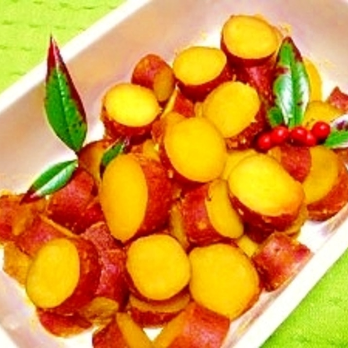 サツマイモの☆甘煮